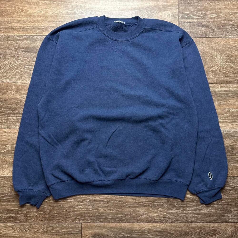Vintage Navy Blue 1990s Discus Athletic Crewneck Sweatshirt